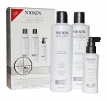 Nioxin (Ниоксин) Набор: шампунь, кондиционер, маска (Система 1), 300+300+100 мл.