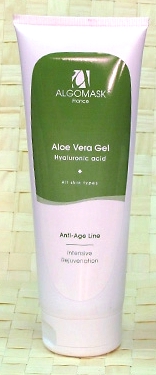 Algomask (Альгомаск) Увлажняющий гель с соком Алоэ вера и гиалуроновой кислотой для всех типов кожи (Aloe Vera Gel), 200 мл
