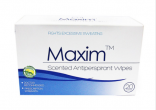 Maxim (Максим) Салфетки влажные-антиперспирант для регулирования потоотделения нормальной кожи тела 15% (Scented Antiperspirant  Wipes), 20 шт.