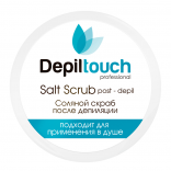 Depiltouch (Депилтач) Соляной скраб-пиллинг против вросших волос с экстрактом водорослей, 130 гр.
