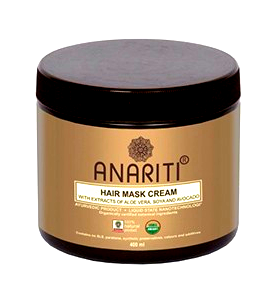 Anariti (Анарити) Маска-крем для волос с экстрактами алоэ вера, сои, авокадо, 400 мл