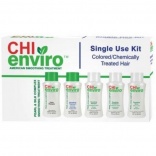 Chi (Чи) Набор Разглаживающий CHI Инвайро мини для волос после химической обработки (Enviro), 5 средств