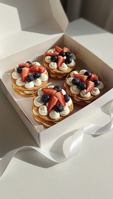 Медовик, порционный десерт