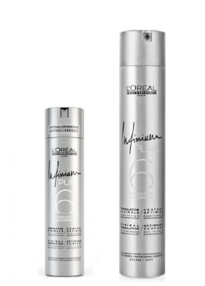 Loreal (Лореаль) Лак без запаха средней фиксации "Инфиниум Пюр Софт" (Infinium Pure Soft), 300/500 мл.