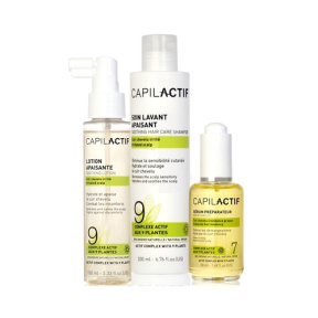 Coiffance (Куафанс) Набор успакаивающий раздраженную кожу головы (Capil Actif Soothing Hair Care Set), сыворотка+шампунь+лосьон