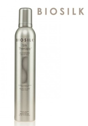 Biosilk (Биосилк) Шелковая Терапия Мусс для укладки средней фиксации (Silk Mousse), 284 мл
