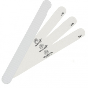 Alessandro (Алессандро) Одноразовый абразив для пилки прямой 240 грит (Hygienic Repl.Paper, Straight 240 Grit), 50 шт.