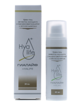 Hyalife (Гиалайф) Крем-гель активатор молодости с гиалуроновой кислотой и антиоксидантами, 30 мл.