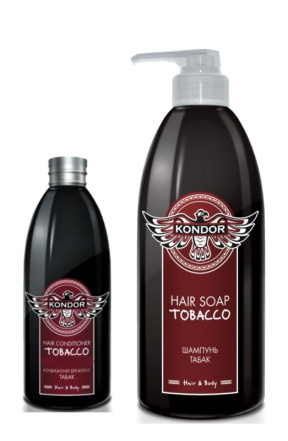 Kondor (Кондор) Шампунь "Табак" восстанавливающий, тонизирующий Hair&Body, 300/750 мл.
