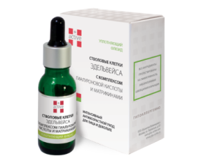 Plus-Active (Плюс Актив) Уплотняющий флюид, стволовые клетки эдельвейса с гиалуроновой кислотой и матрикинами, от 45 лет, 20 мл