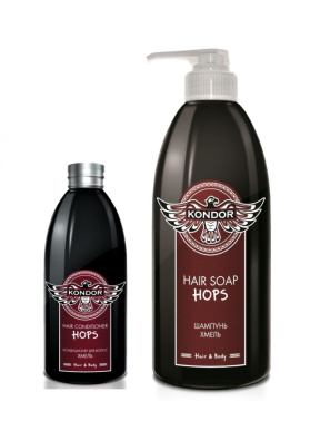 Kondor (Кондор) Шампунь "Хмель" себорегулирующий Hair&Body, 300/750 мл.