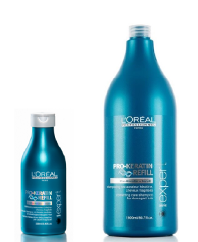 Loreal (Лореаль) Про-Кератин Рефил Шампунь (Pro-Keratin Refill Shampoo), 250/1500 мл