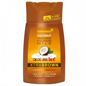 TannyMax (ТанниМакс) Молочко для загара без бронзатора с тингл-эффектом (Xtra Brown Hot Coconut Milk), 200 мл
