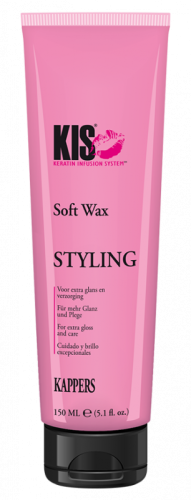 Kis (Кис) Увлажняющий воск с бриллиантовым блеском для сухих и секущихся волос (Soft Wax), 150 мл.