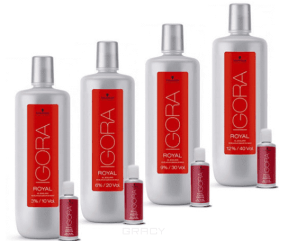 Schwarzkopf (Шварцкопф) Лосьон-окислитель на масляной основе 3%, 6%, 9%, 12% (Igora Royal Oil Developer), 60/1000 мл.