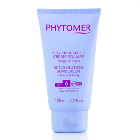Phytomer (Фитомер) Солнцезащитный крем с SPF 6 (Солнечная Линия | Sun Solution Sunscreen SPF6 Face and Body), 125 мл