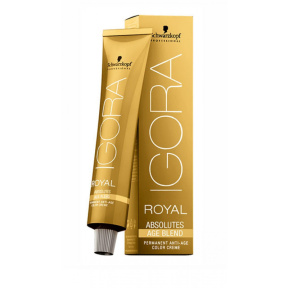 Schwarzkopf (Шварцкопф) Перманентная краска для седых волос (Igora Royal Absolutes Age Blend), 60 мл.