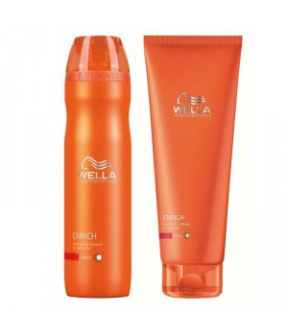 Wella (Велла) Набор - Шампунь и бальзам для для питания волос (Enrich), 250+200 мл