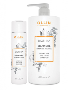 Ollin (Олин) Шампунь «Питание и блеск» (Bionika), 250/750 мл.