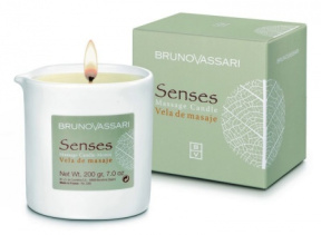 Bruno Vassari (Бруно Вассари) Свеча для массажа Янтарный цветок (Senses | Massage candle Fleur D’ambre), 200 г.