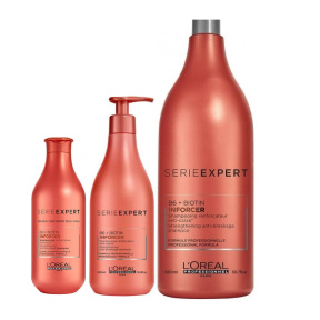 Loreal (Лореаль) Шампунь укрепляющий Инфорсер против ломкости волос (Inforser Strengthening Anti-Breakage Shampoo), 300/500/1000/1500 мл