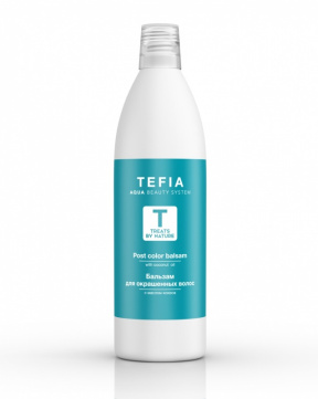 Tefia (Тефия) Бальзам для окрашенных волос с маслом кокоса (Post color balsam with coconut oil), 1000 мл