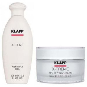 Klapp (Клапп) Домашний набор: Очищающий гель, Матирующий крем, 200+50 мл.