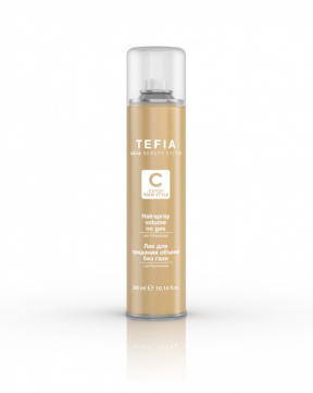 Tefia (Тефия) Лак для придания объема, без газа с д-пантенолом (Hairspray volume no gas with d-panthenol), 300 мл