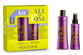 Selective (Селектив) Комплект All In One Шампунь+Маска-спрей, 250+150 мл 