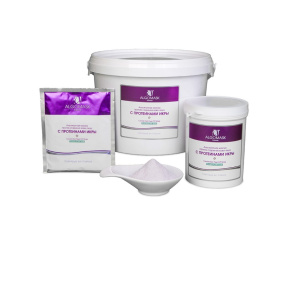 Algomask (Альгомаск) Маска против старения кожи лица с протеинами икры (Elixir Of Caviar peel off mask translucent), 25/200/1000 г.  