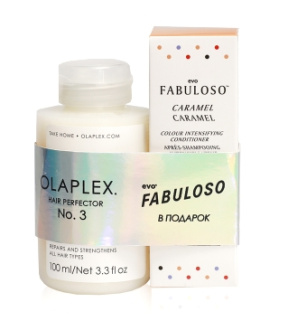 Olaplex (Олаплекс) Набор совершенный цвет Эликсир+Тонирующий бальзам (Hair Perfector NO.3+ Fabuloso Colour Intensifying Conditioner), 100 мл.+30 мл.