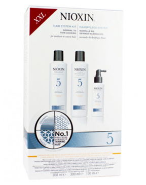 Nioxin (Ниоксин) Набор: шампунь, кондиционер, маска (Система 5), 300+300+100 мл.
