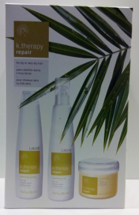 Lakme (Лакме) Набор K.Therapy Repair Pack (шампунь+флюид+маска)