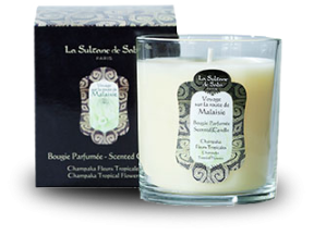La Sultane de Saba (Ля Султан де Саба) Свеча ароматическая Чампака/Тропические цветы, 140 г