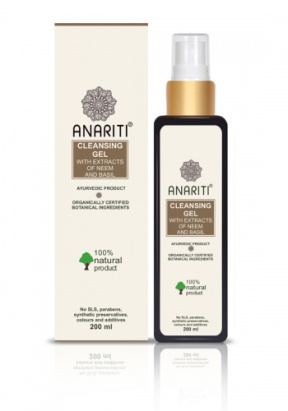 Anariti (Анарити) Гель очищающий для лица с экстрактом нима и базилика (для любого типа кожи), 200 мл.
