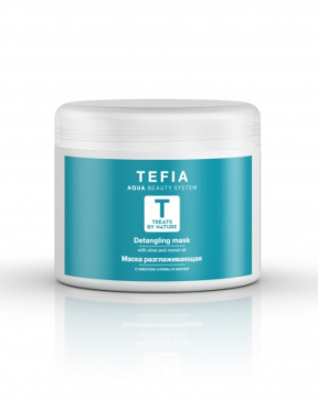 Tefia (Тефия) Маска разглаживающая с маслом оливы и монои (Detangling mask with olive and monoi oil), 500 мл