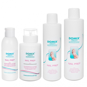 Domix Green (Домикс Грин) 2в1 Обезжириватель ногтевой пластины и средство для снятия липкого слоя (Nail Prep), 200/255/500/1000 мл. 