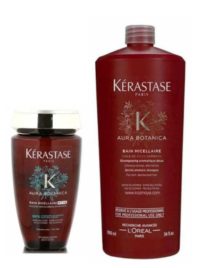 Kerastase (Керастаз) Аура Ботаника Шампунь-Ванна Риш для сухих и чувствительных волос (Aura Botanica Bain Micellaire Riche Shampoo), 250/1000 мл