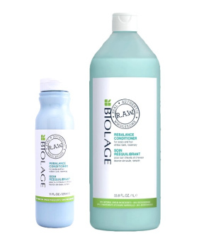 Matrix (Матрикс) Кондиционер, восстанавливающий баланс кожи головы, с экстрактом коры ивы и розмарина (R.A.W. Rebelance Conditioner Кондиционер Ребаланс), 325/1000 мл