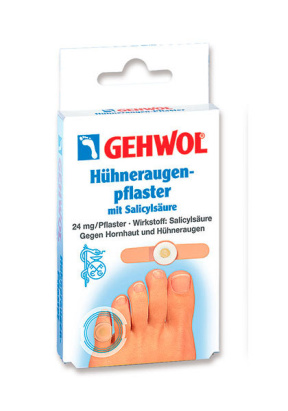 Gehwol (Геволь) Мозольный пластырь «Экстра» с салициловой кислотой (Huhneraugen pflaster extra), 8 шт.