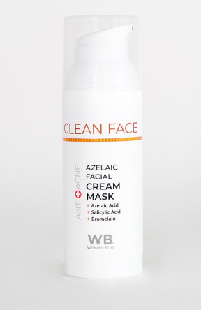 Woman's Bliss (Вуманз Блисс) Крем-маска азелаиновая (Clean Face), 50 мл.