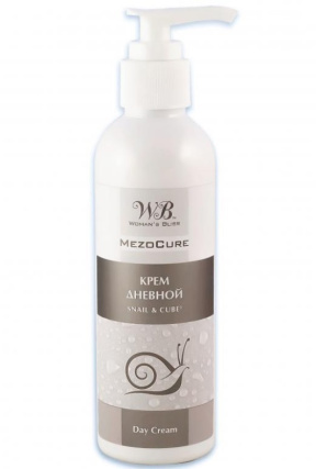 Woman's Bliss (Вуманз Блисс) Дневной крем с экстрактом улитки и 3D гиалуроновой кислотой MezoСure, 200 мл.