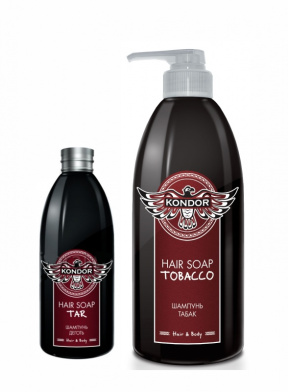 Kondor (Кондор) Шампунь "Дёготь" против перхоти Hair&Body, 300/750 мл.