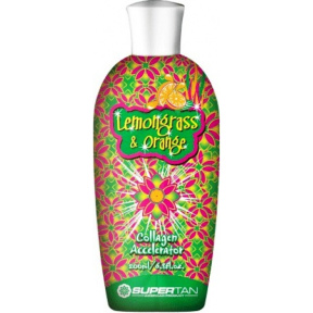 Supertan (Супертан) Крем для загара с коллагеном "Лимон и Апельсин"  (Lemongrass & Orange), 200 мл.
