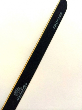 Alessandro (Алессандро) Профессиональная пилка для ногтей 180/240 грит (Professional Sandpaperfile 180/240 Grit), 1 шт.