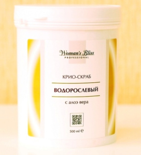 Woman's Bliss (Вуманз Блисс) Крио-скраб водорослевый с алоэ вера (Seaweed Therapy), 500 мл.