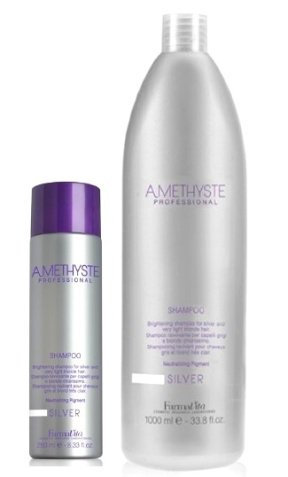 Farmavita (Фармавита) Осветляющий шампунь для седых и светлых волос (Amethyste Silver Shampoo), 250/1000 мл. 
