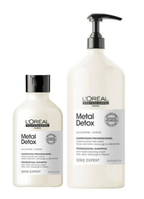 Loreal (Лореаль) Очищающий крем-шампунь для восстановления окрашенных волос (Metal Detox), 100/300/500/1500 мл.