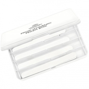 Alessandro (Алессандро) Бокс для хранения пилок, вкл. 4 Основы маникюрной пилки, 24 одноразовых абразива (Hygienic File Box), 1 шт.