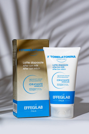 EffegiLab (Эффеджилаб) Молочко после солнца освежающее, увлажняющее FITOMELATONINA LATTE DOPOSOLE IDRATANTE RINFRESCANTE, 150 г.